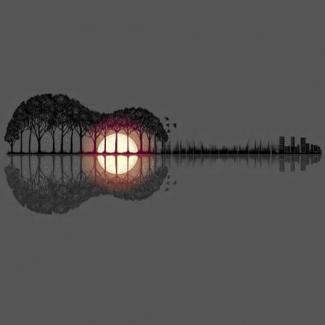 Gitarr Objekt som bildar gitarr