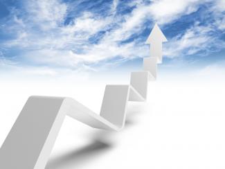 Increasing chart Increasing chart to sky